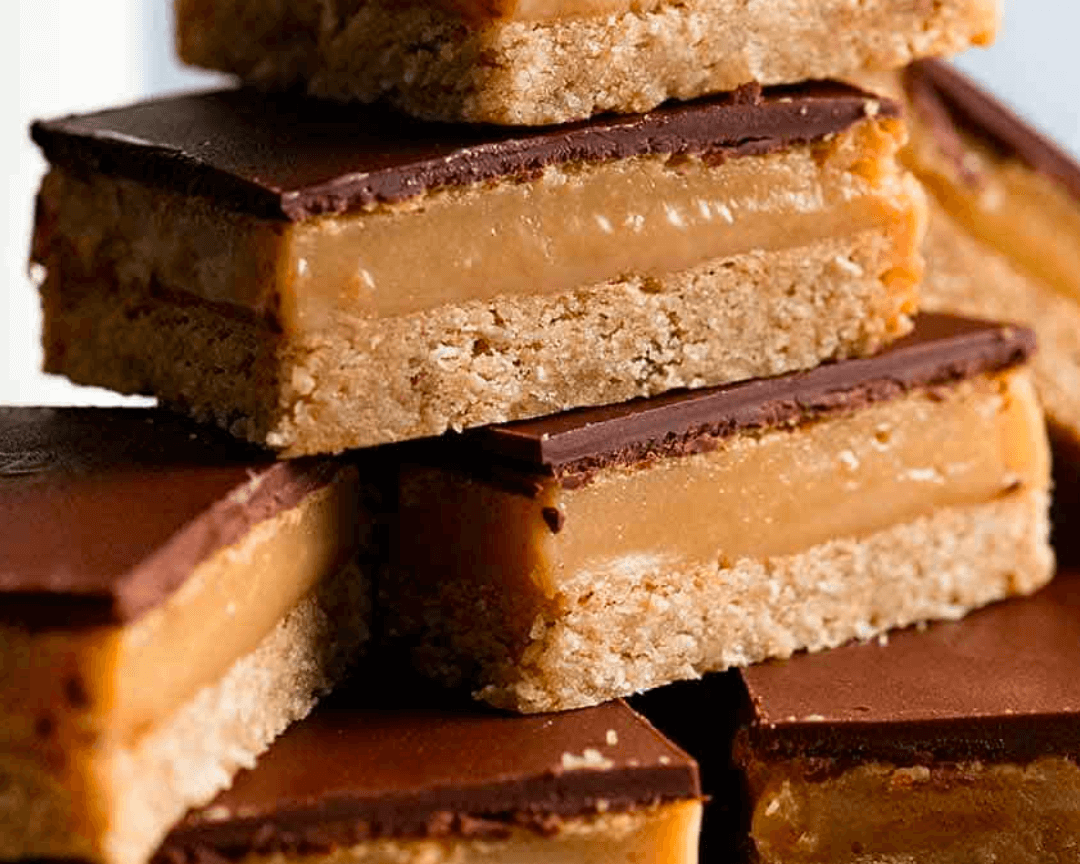 Healthy(ish) Raw Vegan Chocolate Caramel Slice I recently visited my parents down in Sydney. They are, like me, avid cacao consumers, and have started getting creative with recipes, which is proving enormously helpful for me!Mum recently made this cacao c