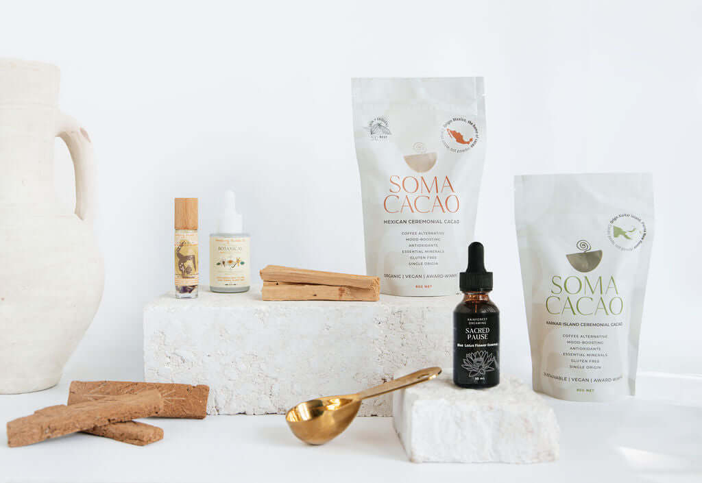 Cacao Ritual Kits - Soma Cacao Experience Discover our curated Cacao Ritual Kits with Soma Cacao, featuring ceremonial cacao and locally sourced products to enhance your cacao drink ritual. Soma Cacao Ceremonial Cacao